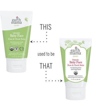 Earth Mama Organic Baby Face Nose & Cheek Balm | Natural Petroleum Jelly Alternative for Dry Skin | 2 Fl Oz - Buy Online on SooperMarket.com
