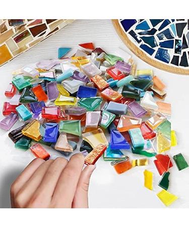 1.1lb Irregular Crystal Mosaic Tiles - DIY Crafts for Picture Frames, Jewelry, and Coasters - Gold Series - Buy Online on SooperMarket.com