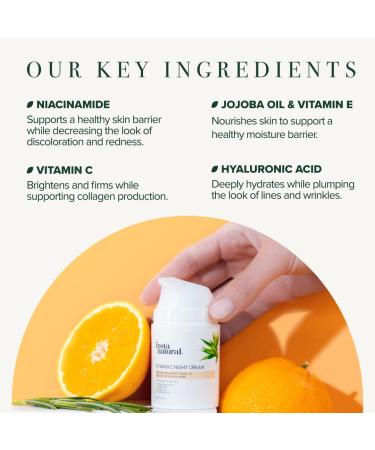 InstaNatural Vitamin C Moisturizer & Night Cream Duo - Brightening & Hydrating Skincare - Buy Online on SooperMarket.com