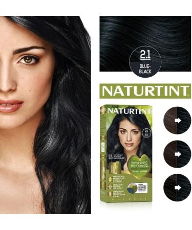 Naturtint Permanent Hair Colour 2.1 Blue-Black 170ml - Long-Lasting Hair Color - Buy Online on SooperMarket.com