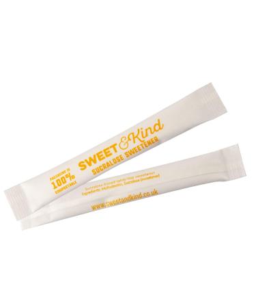 Sweet and Kind Sweetener Sachets - 100 Pack - Sucralose Granulated Sweetener for Coffee Tea and Hot Drinks - Granulated Sugar Alternative in 100% Compostable Packaging - Sugar Sachets Substitute Sucralose Sweetener 1 count (Pack of 100)