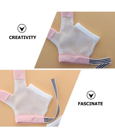 FOMIYES Baby Mittens Finger Gloves - Stop Thumb Sucking, Breathable Mesh, Anti-Scratch, Nail Kit - 1 Pair - Buy Online on SooperMarket.com