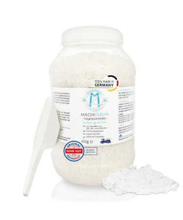 Magnesium chloride - Magnesium flakes Magnesium salt flakes for full and foot baths pure magnesium (4KG) 4 kg (1 pack)