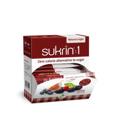 Sukrin Original: 1 sticks to go calorie -free sugar substitute made of erythritus and stevia with the same sweetness as sugar 40 sticks 5g 1 Pack (1 x 200 g)
