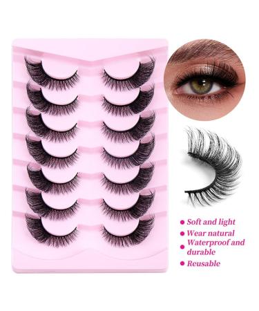 24 Pairs Handmade False Eyelashes | Wispy Fluffy Cat Eyelashes - Versatile Styles & Ultra-Comfortable for Everyday Glam - Buy Online on SooperMarket.com