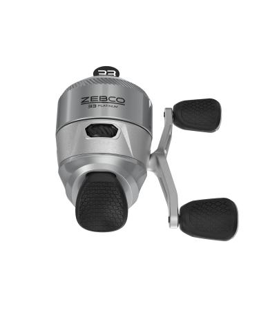 Zebco 33 Platinum Spincast Reel, 5 Ball Bearings (4 + Clutch), Instant Anti-Reverse with a Smooth Dial-Adjustable Drag, Powerful All-Metal Gears and Spooled with 10-Pound Cajun Line Platinum Reel