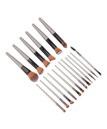 Premium 18-Piece Makeup Brush Set - Soft Powder Cosmetic Applicators for Eyeshadow Blush & Eyelashes | International Shipping Available - Buy Online on SooperMarket.com