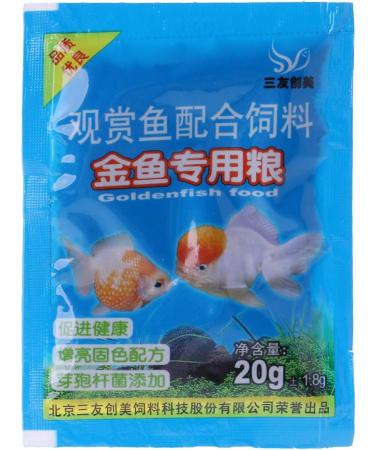 Tizuqe Small Fish Food Aquarium Feed Astaxanthin Carotene Contains for Household Nutrition Dishes Blue - Buy Online on SooperMarket.com