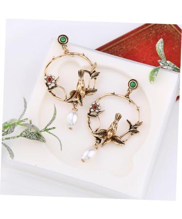 PACKOVE Circle Earrings Fashion Earrings Women Earrings Flower Earrings Vintage Accessories - Buy Online on SooperMarket.com