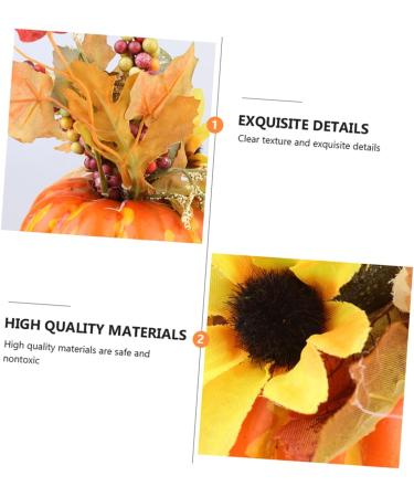 AOKWAWALIY 2pcs Pumpkin Ornaments Sunflower Ornament Simulation Halloween Pumpkin Realistic Pumpkin Photography Prop for Halloween Decor Simulation Pumpkin Household Potted Plant Foam - Buy Online on SooperMarket.com