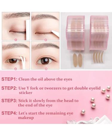 OSALADI 1 Set Double Eyelid Sticker Women Eyelid Tape Invisible Eye Strip Eye Beauty Tape Female Eyelid Sticker Double Sided Adhesive Tape Eye Beauty Patch Cosmetics Adhesive Strip Natural - Buy Online on SooperMarket.com