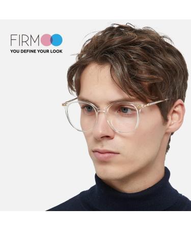 Shop Firmoo Blue Light Filter Glasses - Anti-UV Non-Prescription Stylish Full-Rimmed Design for Men & Women - Protect Your Eyes with Trendy Transparent Nerd Glasses - Buy Online on SooperMarket.com