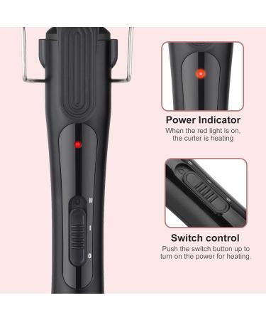 3 Barrel Hair Waver Curler 25MM - Rose Gold Mermaid Curling Wand - Buy Online on SooperMarket.com