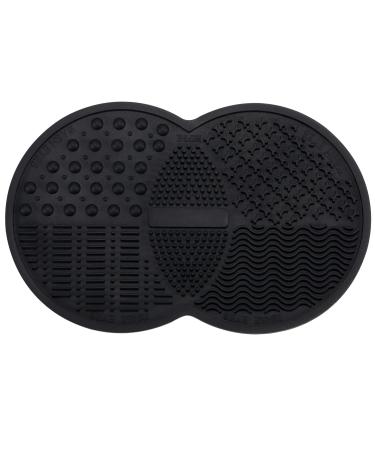 Norate Makeup Brush Cleaner  Makeup Brush Cleaner Mat  Make Up Brush Cleaner Cleanser  Silicone Brush Cleaning Mat  Makeup Cleaner for Makeup Brushes & tools  Stocking Stuffers for Women Black
