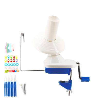 SolidGnik Yarn Ball Winder with Knitting Needles Set, Hand Operated, 4 Ounce Capacity 4 ounce yarn ball winder