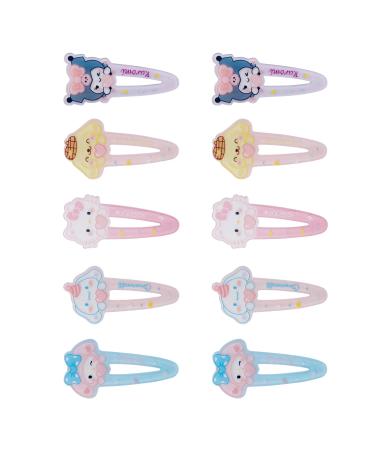 10PCS Kitty Cat Hair Clips Kitty Cat Hairpins Snap Hair Clips Kitty Cat Accessories Hair Gift  Cute Cartoon Hair Barrettes for Women Girls (HC Me Ku B)