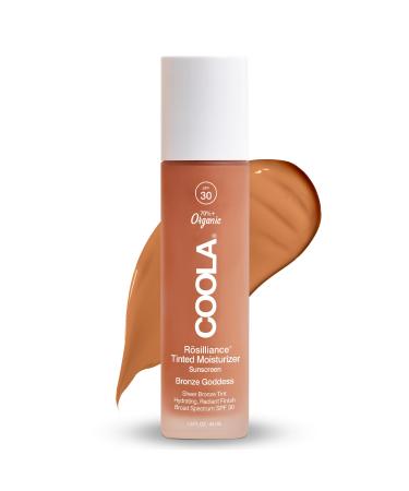Coola Rosilliance SPF 30 BB+ Mineral Tinted Sunscreen Sheer and Luminous Finish 70 Percent + Organic and Dermatologist Tested 44 ml Bronze Goddess
