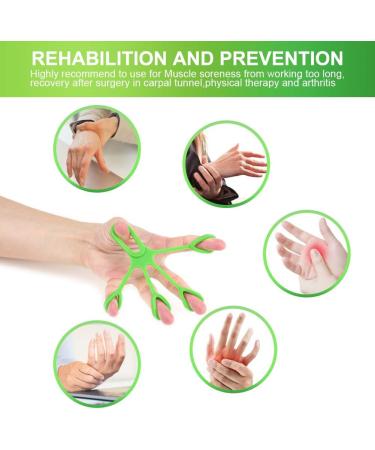 Autuwt Finger Trainer 6-Set | Hand Grip Strengthener & Muscle Trainer | Improve Grip & Hand Strength - Green - Buy Online on SooperMarket.com