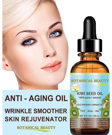 Kiwi Seed Oil - 100% Pure Virgin Cold Pressed Carrier Oil for Face, Skin, Body, Hair, Nails - 2 fl.oz (60ml) by Botanical Beauty - Buy Online on SooperMarket.com
