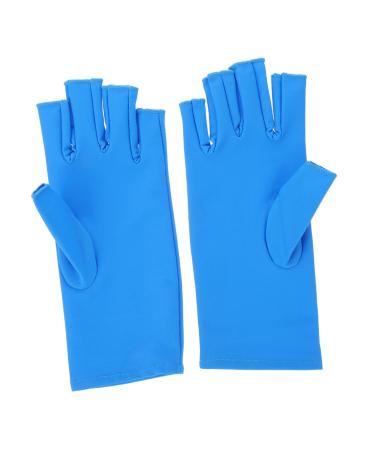 Gogogmee 1 Pair Nail Gloves Nail Art Tools UV Shield Gloves Sunscreen Gloves Fingerless Mitts Anti-uv Gloves Nail Fingerless Manicure Gloves Fingerless Gloves