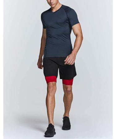 TSLA Men's Tactical Cool Dry Compression Shirt - Charcoal, Large - Buy Online on SooperMarket.com