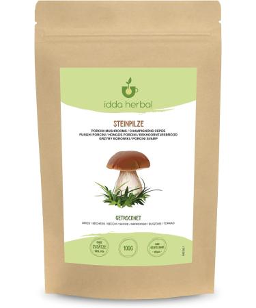 Dried Porcini Mushrooms (100g/3.5oz) - 100% Natural Whole Boletus Edilus - Vegan-Friendly - Buy Online on SooperMarket.com