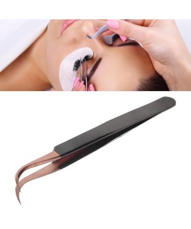 Professional Stainless Steel Eyelash Extension Tweezers | Curved Salons Tweezers for Precision Application - Buy Online on SooperMarket.com
