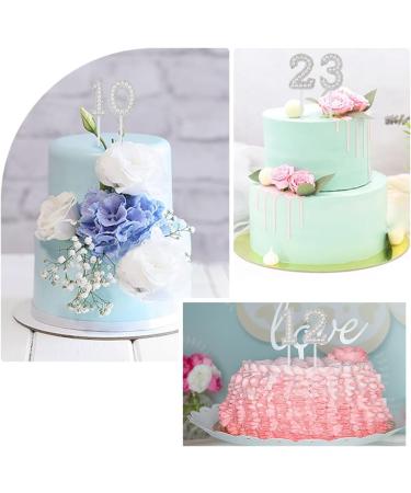 CRASPIRE 10 Sets Number Cake Topper Imitation Pearl Rhinestone 0-9 Number White Birthday Cake Plug in Decorations for Birthday Party Wedding Anniversary Supplies - Buy Online on SooperMarket.com
