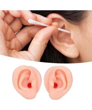 Practice Ear Model Soft Elastic Jewelry Display 1 Pair Ear Model for Beginner for Piercing Salon(Light Skin Color) - Buy Online on SooperMarket.com