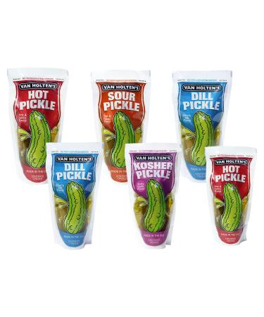 Van Holten's Pickles - Variety Pickle-In-A-Pouch Sampler 6 pieces