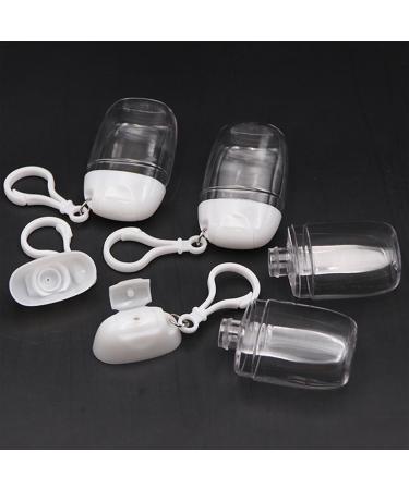 Dispenser Bottle with Keychain 30ml Empty Travel Dispenser Bottle | High Transparency Empty Refillable Containers for Shampoo Hand Wash Cleansing Lotion Toner Body Wash - Buy Online on SooperMarket.com
