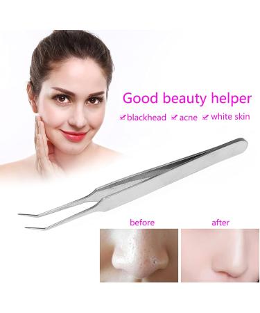 Blackhead Remover Comedone Extractor 3 in 1 Professional Stainless Skin Acne Blemish Whitehead Popping Removing Surgical Tools Set Silver( ) - Buy Online on SooperMarket.com