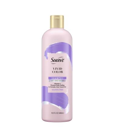 Suave Pink Shampoo For Color Treated Hair Vivid Color Sulfate Free Shampoo To Prevent Color Fade 16.5oz
