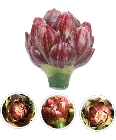 ORFOFE decorate props fake vegetables artificial flower Rose wedding fake artichoke ornament artificial wedding decors Model fake vegetable model artichoke artificial flower - Buy Online on SooperMarket.com