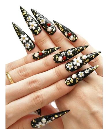 Kalolary 120pcs Clear Dual Nail System - MOOLD ACYLL Stiletto Nail Extension Tips | Nail Art & Manicure Tools in 12 Sizes with Scale Drop Shape - Buy Online on SooperMarket.com