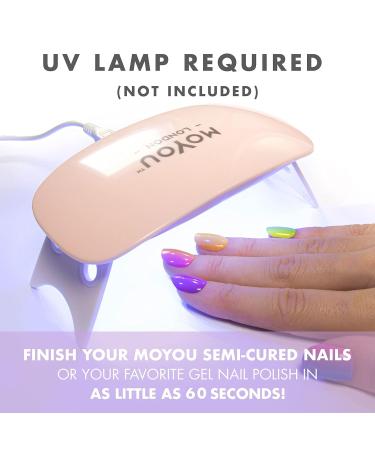 Moyou London Half-Hardened UV Gel Strips - Care Bear 03 (in the Clouds) - 20 Pieces of Salon Quality Gel Nail Films for Perfect Manicure - International Shipping Available - Buy Online on SooperMarket.com