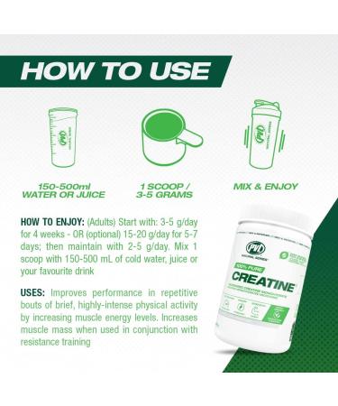 PVL 100% Pure Creatine - Creatine Monohydrate Micronized Powder - Creatine Powder Supplement for enhanced high-intensity performance - 1000 g - 200 Serving 200 Servings (Pack of 1) - Buy Online on SooperMarket.com