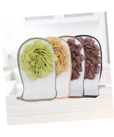 Angoily 2-in-1 Bath Gloves - Exfoliating Body Wash Mitts for Dead Skin Removal | Spa Scrubbing Towel For a Refreshing Shower Experience - Buy Online on SooperMarket.com