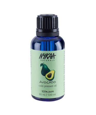Nykaa Naturals 100 Percent Pure Cold Pressed Avocado 1.01 oz - Hair Oil for Growth and Dandruff - Prevents Acne - Face Oil for Dry Sensitive Skin