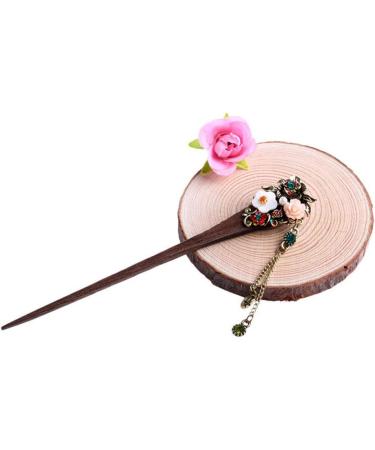 Frcolor Wooden Hair Pin Chinese Hair Sticks with Tassel Retro for Women Hair Styling Colorful - Buy Online on SooperMarket.com