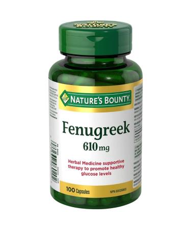 Nature's Bounty Fenugreek - 610 mg - 100 Capsules