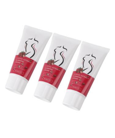 Cellulite Fat Burning Cream Coffee Extract Slimming Cream for Calorie Burn Skin Revitalization and Moisturizing 60g (3 Pack) with Healthy Look
