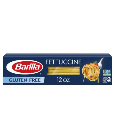 BARILLA Gluten Free Fettuccine, 12 Ounce - Non-GMO Gluten Free Pasta Made with Blend of Corn & Rice - Vegan Pasta