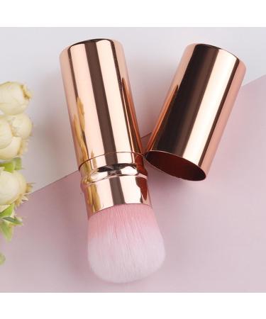 Teksome Portable Makeup Brush Travel Telescopic Cosmetics Brushes - Beginner Friendly Powder Brush for Foundation Sunscreen Bronzing Powder Gold - Buy Online on SooperMarket.com