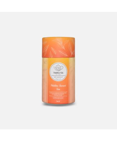 Thames Tea | Premium Selection of Flavoured Tea | Luxury British Tea Experience | Loose Leaf Tea | Tropical Fruit Tea | Loose Tea | Tubebox (Malibu Sunset Tea)