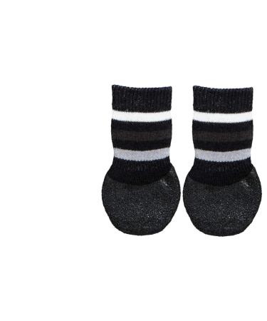 Trixie 19521 Dog Socks Anti-Slip XS S 2 pcs. Black Black X-Small/Small