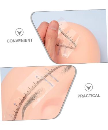 HAPINARY 50pcs Eyebrow Positioning Ruler Eyebrow Template Eyebrow Measuring Tool Eyebrow Stencil Eyebrow Drawing Tool Eyebrow Positioning Tool Eyebrow Shaping Template Eyebrow Drawing Ruler 18.00X3.80X0.10CM Blue - Buy Online on SooperMarket.com