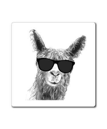 Cool Alpaca Llama Tshirt | Mama Llama T-Shirt | Alpaca Tshirt Llama Gifts | Spirit Animal Graphic Tee Magnets 4" 4"