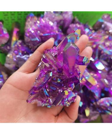 Beautiful Crystal Natural Quartz Amethyst Cluster Crystal StoneElectroplated Colorful Crysral Cluster Specimen Home Gifts 1pcs HOMEZHOU (Color : Colorful Cluster Size : 40 50g) 40 50g Colorful Cluster - Buy Online on SooperMarket.com