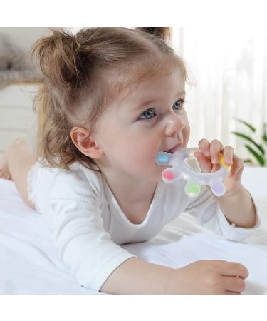 Haakaa Large Palm Trees Baby Biting Toys - Silicone Bite Rings for 0-12 Months - BPA Free Teething Toys - Buy Online on SooperMarket.com